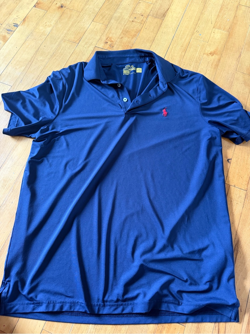 Polo by Ralph Lauren Navy Polo with Red Pony Embroidery